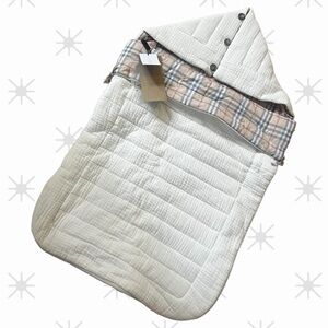 Burberry Baby’s Rowens Checked Hooded Sleeping Bag